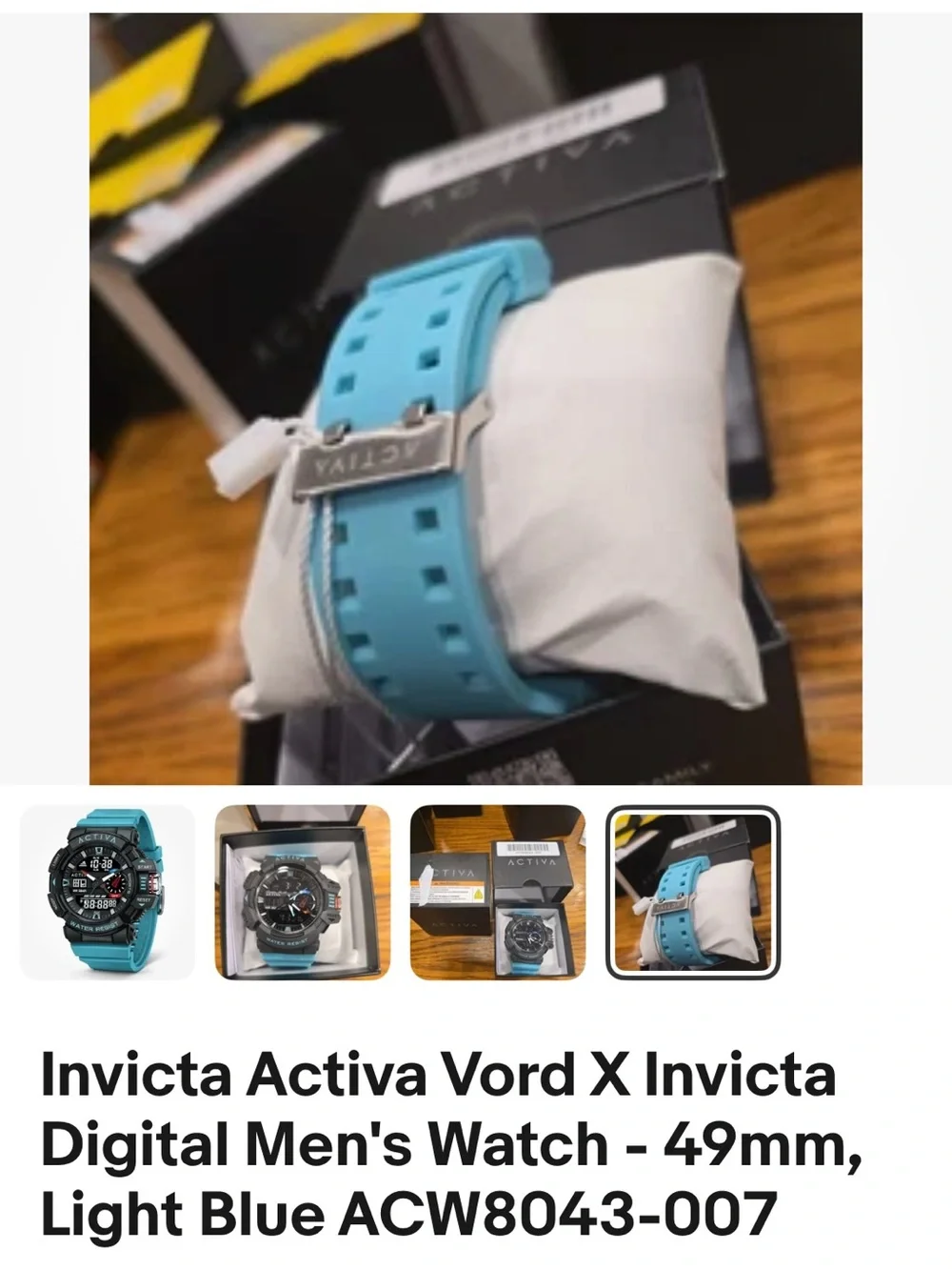 Invicta ACTIVA Digital Sports Watch - Turquoise and Black